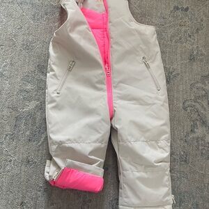 Zara Cream and Pink Kids' Snowsuit